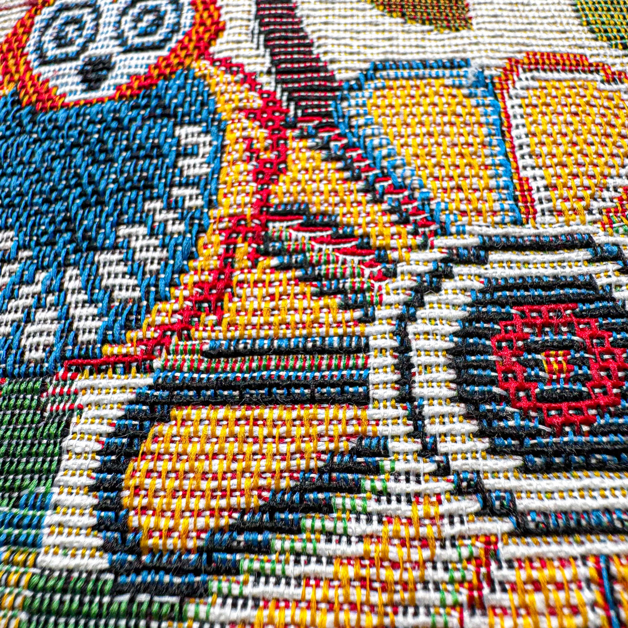Dekokissenbezug 45x45 cm bestickt Kissenhülle Clara